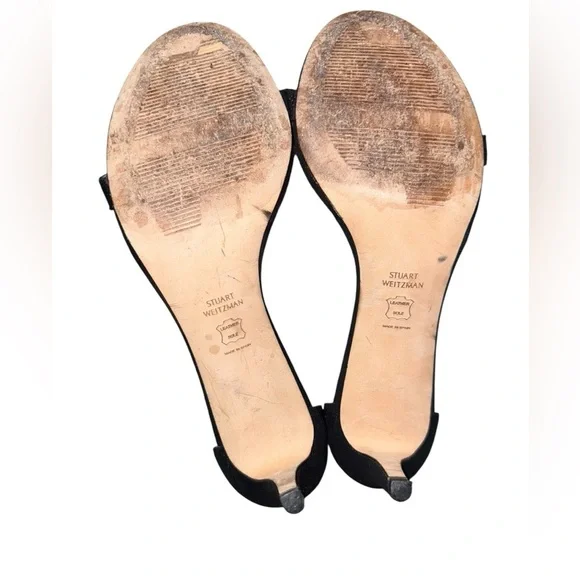 Stuart Weitzman NUDISTSONG Stiletto Heels – BlackSize 11